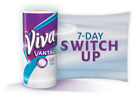 Viva Vantage Choose-a-sheet White Paper Towels 1 Big (451x321), Png Download