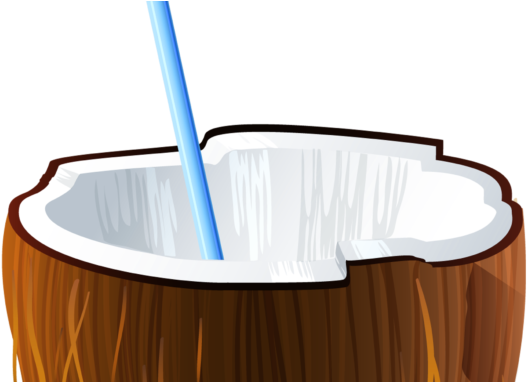 Free 2018 Photos Clipart Coconut Black And White Free - Clip Art (678x381), Png Download