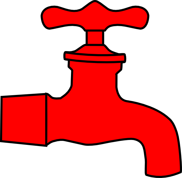 Sun Faucet Clip Art At Clker - Hot Water Clip Art (600x585), Png Download