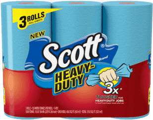 Scott® Heavy-duty Paper Towels Offer - 1000 Sheets Per Roll Toilet Paper, Bath Tissue, 4 Rolls (348x348), Png Download