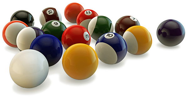 Billiard Balls Download Transparent Png Image - Billiard Png (600x350), Png Download