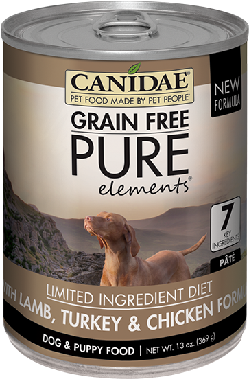 Canidae Grain Free Pure Elements Canned Dog Food - Canidae Canned Cat Food 5.5oz Cans - Case Of 12 (500x700), Png Download