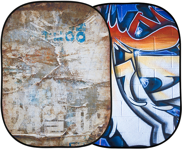 Lastolite Urban Collapsible - Lastolite Urban Collapsible 1.5 X 2.1m Distressed Paper/graffiti (700x547), Png Download