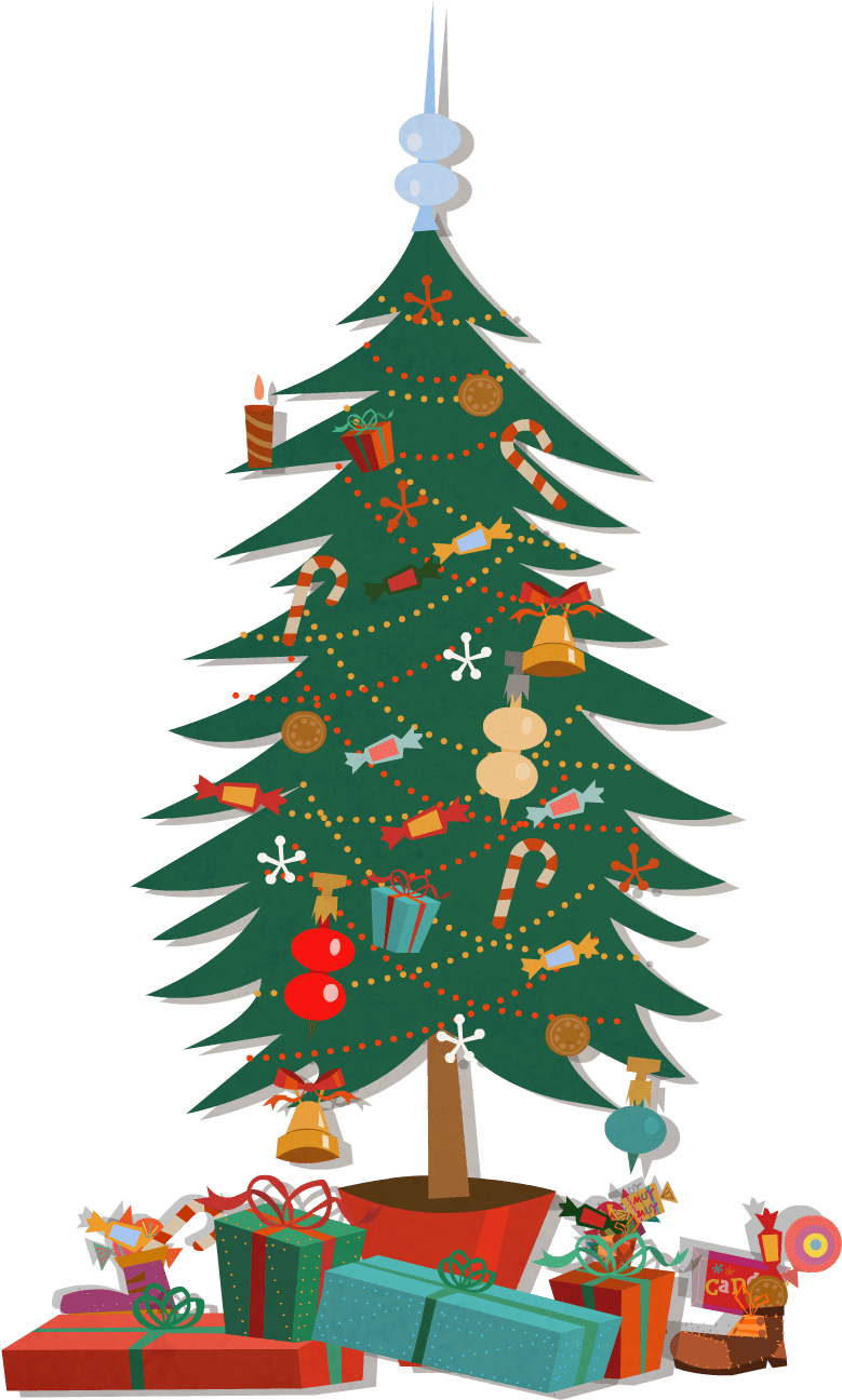Christmas Tree (1000x1417), Png Download