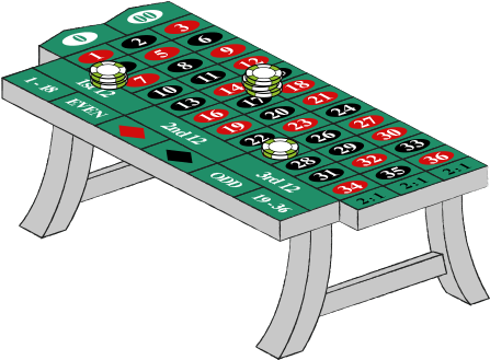 Roulette Edge - Coffee Table (455x400), Png Download