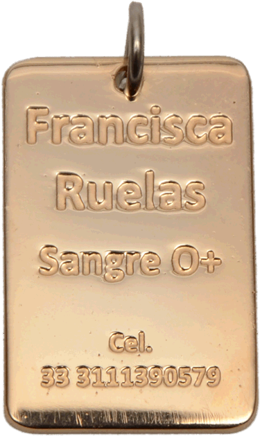 Dije Metálico Con Chapa De Oro - Locket (594x800), Png Download