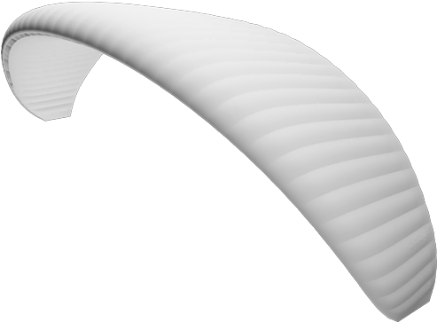 Color - Paragliding White Png (550x400), Png Download