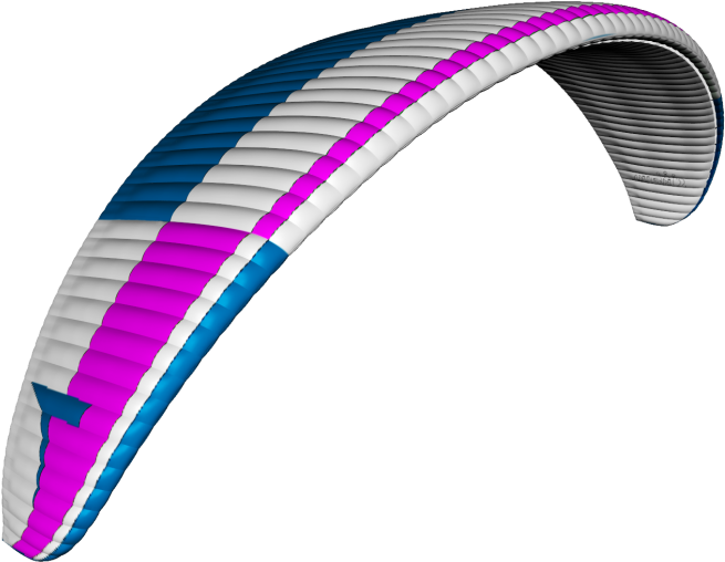 Green Lilac Yellow - Paragliding (768x560), Png Download