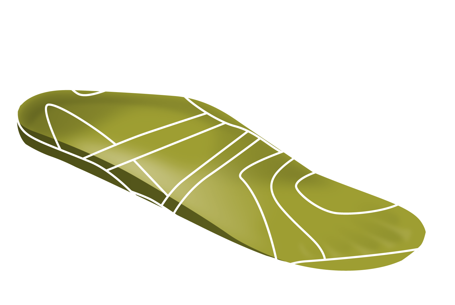 Youth Running Shoe Single White Outline - Illustration (1879x1437), Png Download