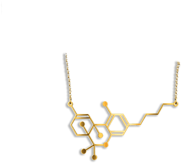 Necklace- Thc Molecule - Necklace (480x480), Png Download