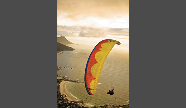 Paragliding Sunset - Paragliding (600x350), Png Download