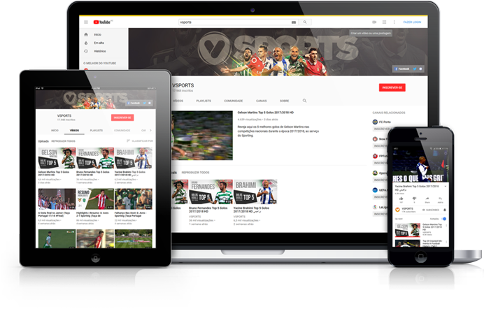 Youtube Vsports - Youtube (800x800), Png Download