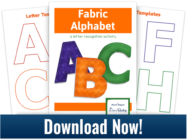 Fabric Alphabet Activity Download 3-page Spread - Free Printable Alphabet Bracelets (600x450), Png Download