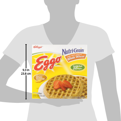 Kelloggs Eggo Nutrigrain Whole Wheat Waffle (400x400), Png Download