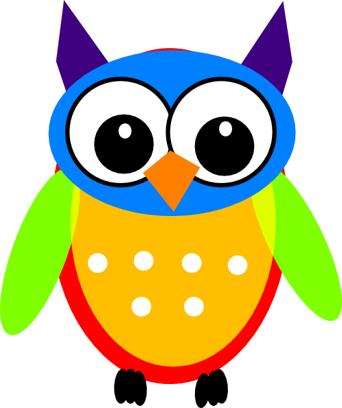 Baby Owl Clip Art At Clker - Green Owl Clip Art (498x595), Png Download