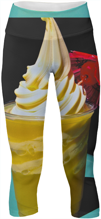 Dole Whip Yoga Pants - Hockey Sock (400x719), Png Download