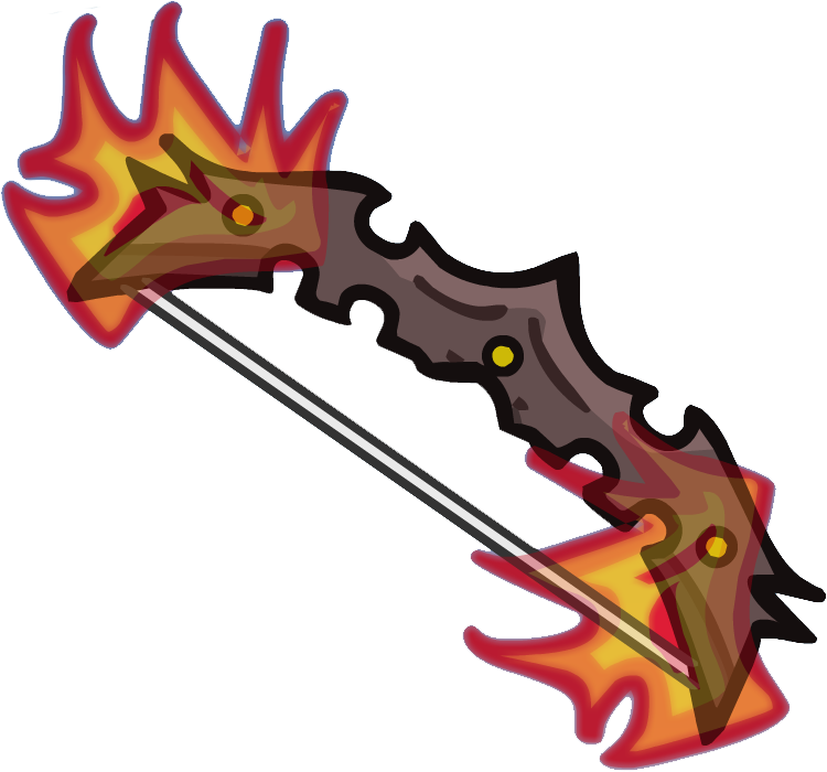 Crypt Bow Of Fire - Helmet Heroes Archer (750x700), Png Download