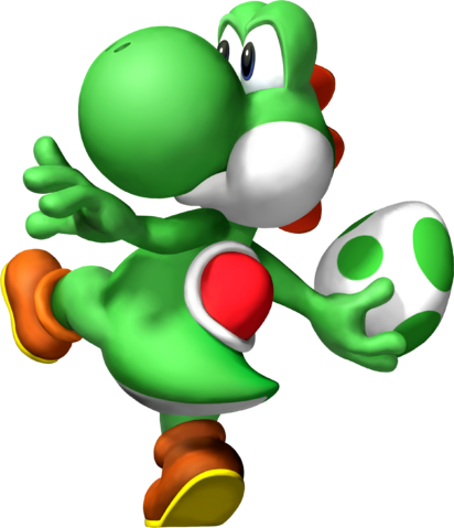 Yoshi The Dinosaur - Yoshi Super Smash Bros (412x479), Png Download