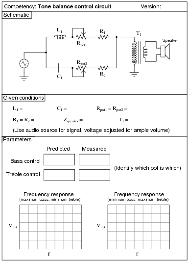 When Testing The Frequency Response Of The Tone Control - Tone Control Circuit (386x534), Png Download