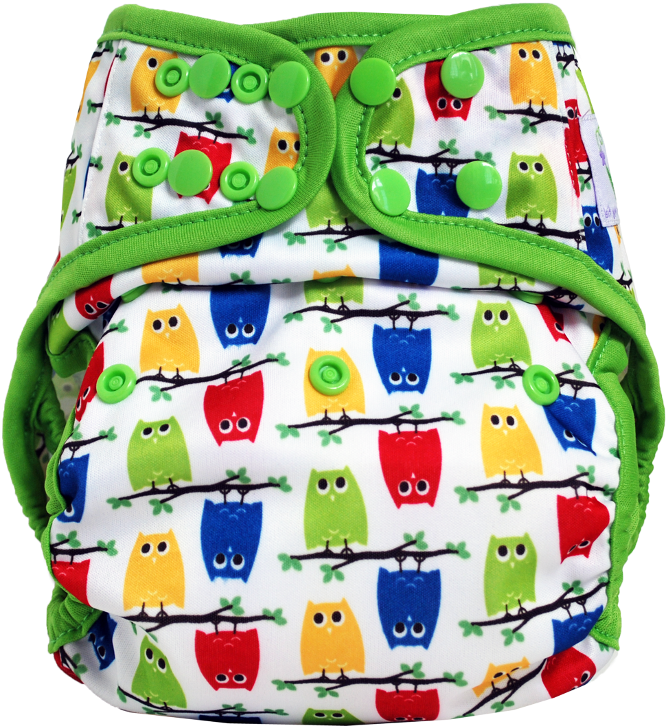 Owls - Sweet Pea Pocket Diapers (1063x1063), Png Download