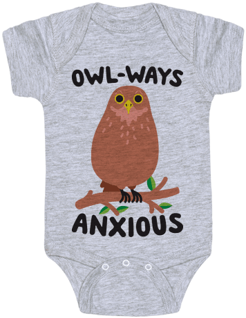Owl-ways Anxious Owl Baby Onesy - Jesus Dabbed For Our Sins (484x484), Png Download