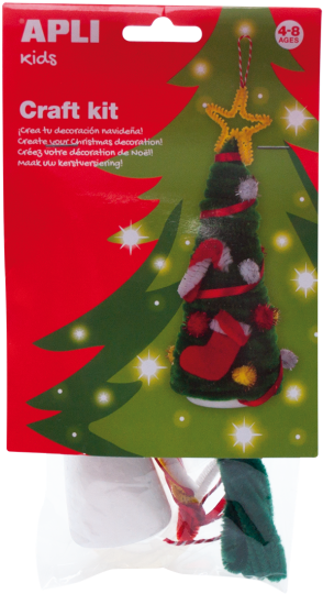 Kit Decoración Navideña "arbol Navidad " Apli - Apli Apli13937 Christmas Tree Craft Kit (600x600), Png Download