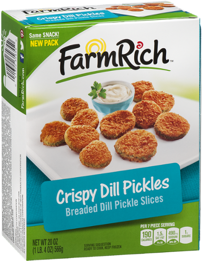Farm Rich Fried Pickles (600x600), Png Download