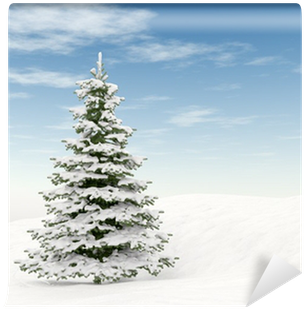 Fotomural Árbol De Navidad Y El Cielo Azul • Pixers® - Mine This Christmas Night [book] (400x400), Png Download
