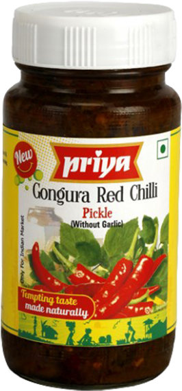 Quick View - Priya Pickles Red Chilli (600x602), Png Download