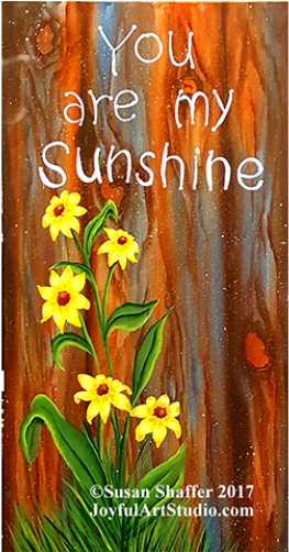 Paint This Simply Beautiful Bouquet Of Black Eyed Susans - Poster (750x501), Png Download