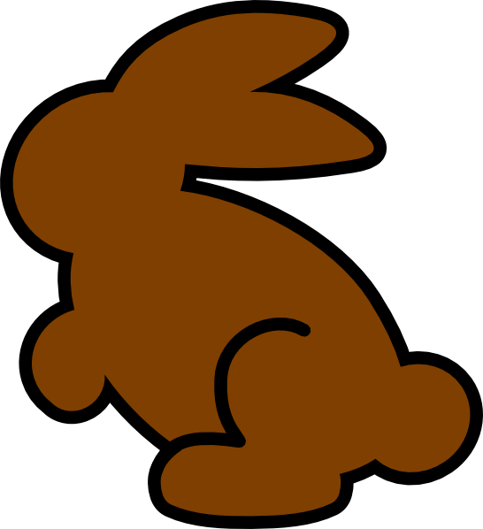 Dark Orange Bunny Clip Art - Rabbit Png Green (546x598), Png Download