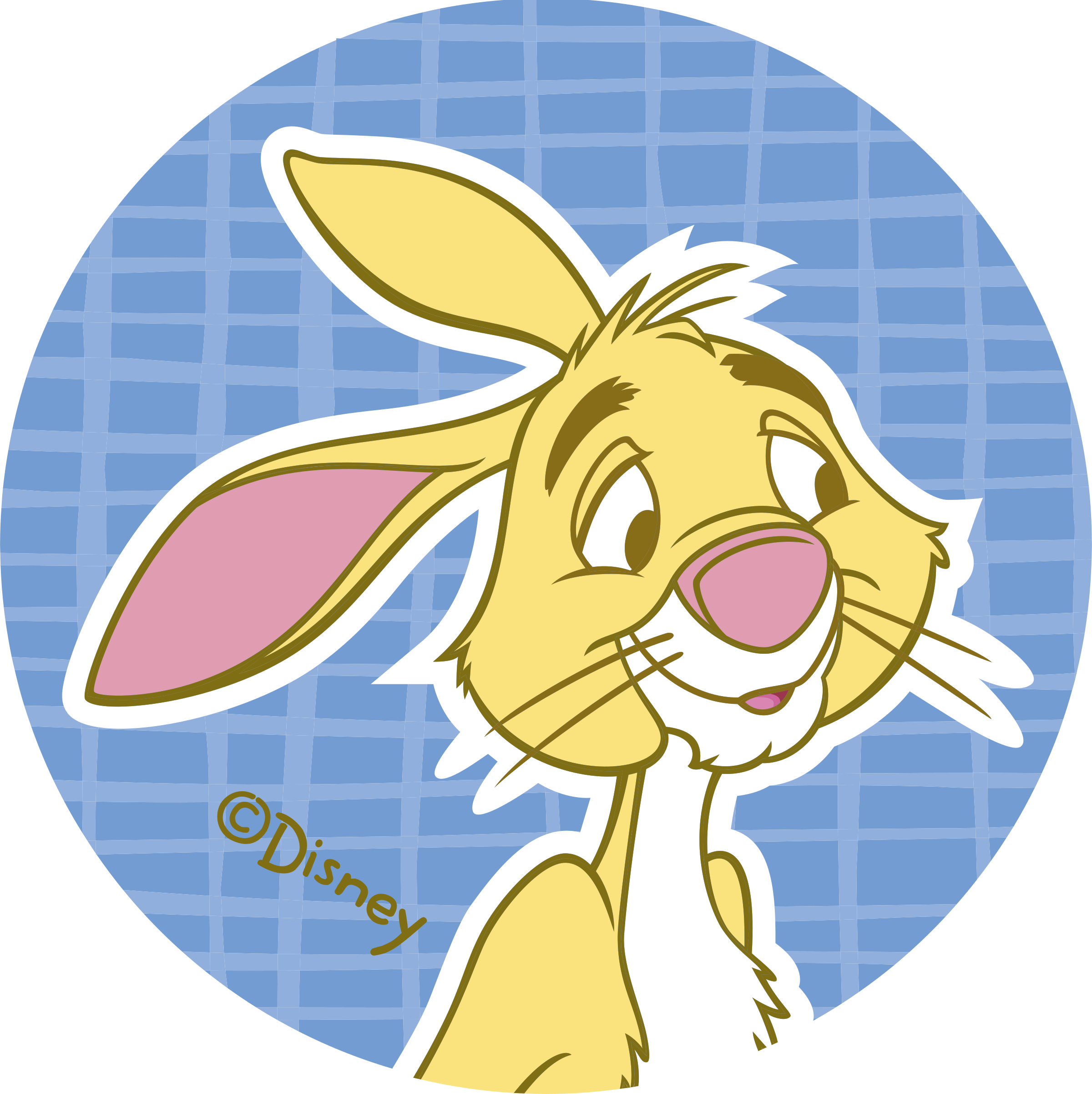 Disney's Rabbit Logo Png Transparent - Rabbit From Winnie The Pooh (2400x2403), Png Download