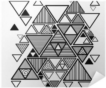 Vector Abstract Background With Hipster Triangles Poster - Triangulos Hipster (400x400), Png Download