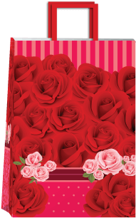 Bolsa P/regalo Romipack Rococó Roja - Internet (405x337), Png Download