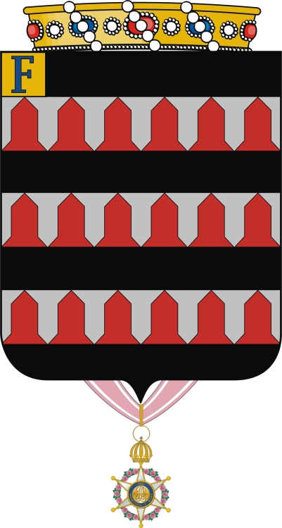 Barão De Parangaba - Brasão Da Familia Vasconcelos (401x750), Png Download