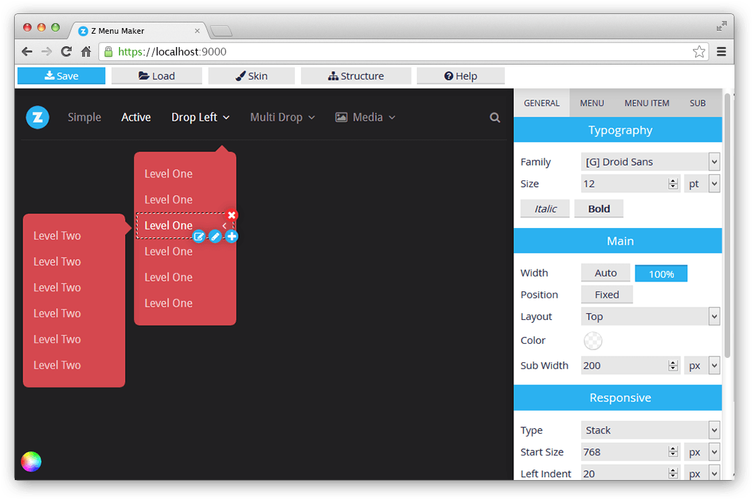 01 Preview1 - Bootstrap Navbar Builder (1109x743), Png Download