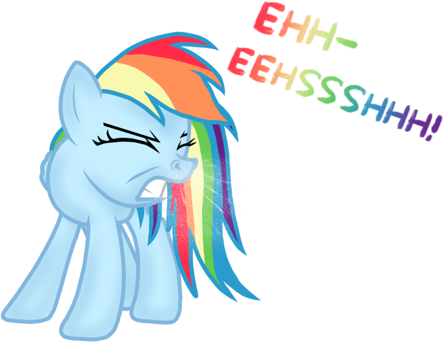 Proponypal, Dead Source, Eyes Closed, Fetish, Mucus, - Rainbow Dash Sneeze (1024x768), Png Download