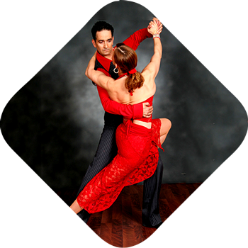 Class-private - Man And Woman Dancing Tango (350x350), Png Download