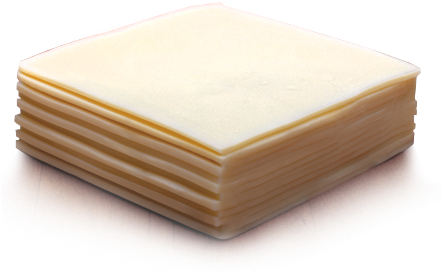 Extra Mozzarella - Sliced White Cheddar Cheese (442x280), Png Download