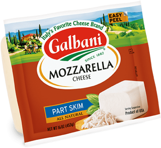 Galbani Mozzarella Cheese - Part Skim Fresh Mozzarella (640x594), Png Download