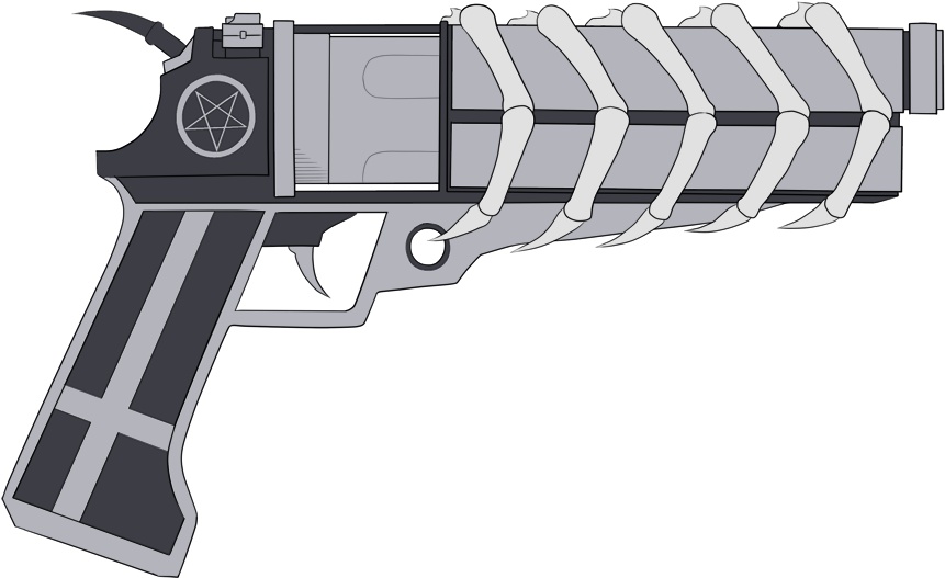 Demon Gun (900x600), Png Download