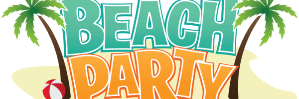 37 81k Beach Party 29 Jun 2014 - Black And White Palm Tree (600x200), Png Download