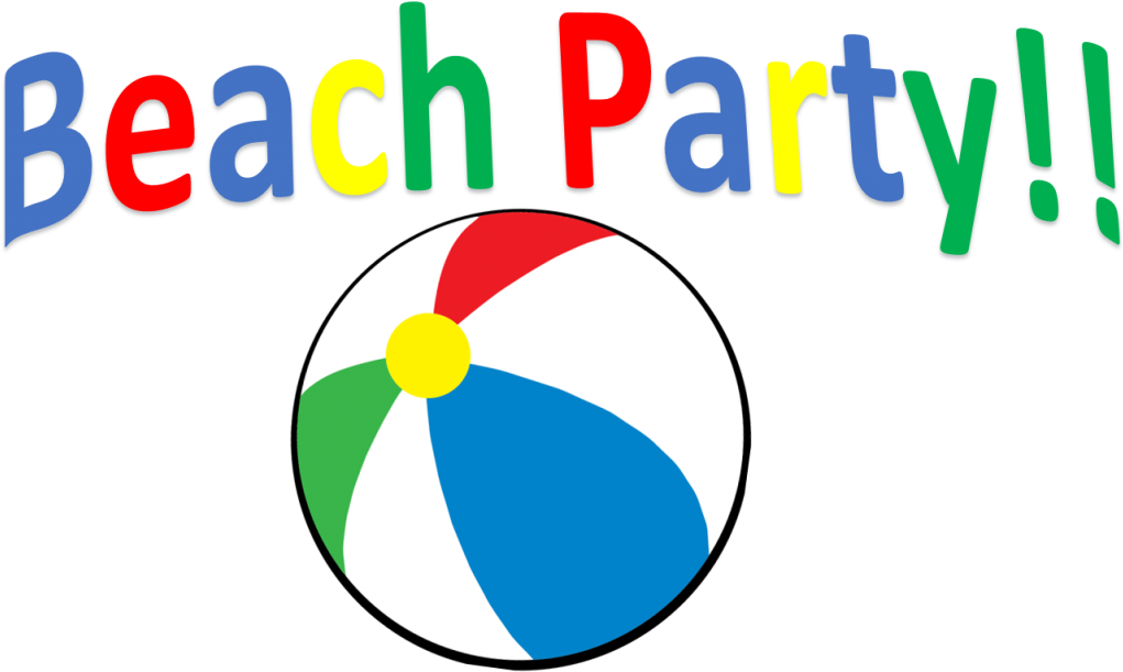 Beach Party Header - Circle (1024x636), Png Download