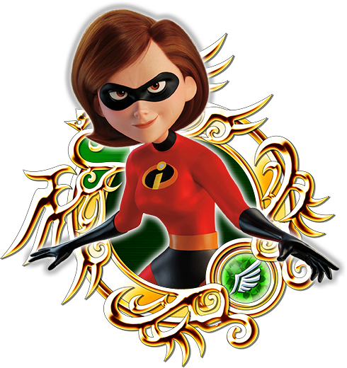 Prime - Mrs - Incredible - Kingdom Hearts Union X Incredibles (490x520), Png Download