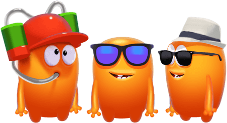 Spinions Beach Party Slot - Cartoon (500x250), Png Download