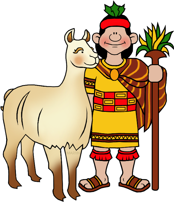 Png Transparent Llama Free On Dumielauxepices - Incas Clipart (595x699), Png Download