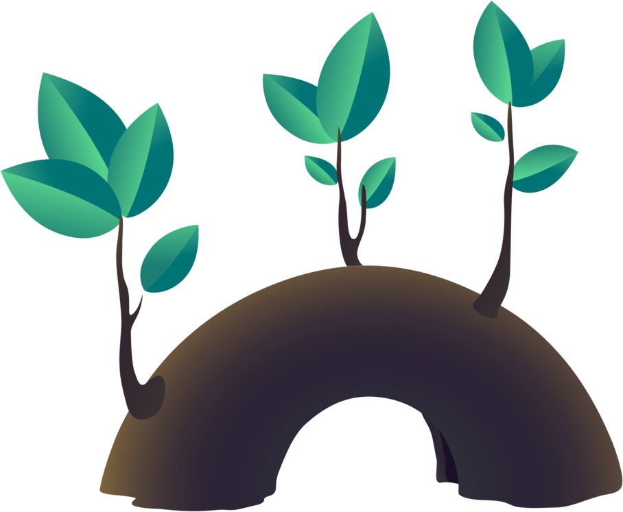 Tree Stump Branch Leaf Root - Tree (926x750), Png Download