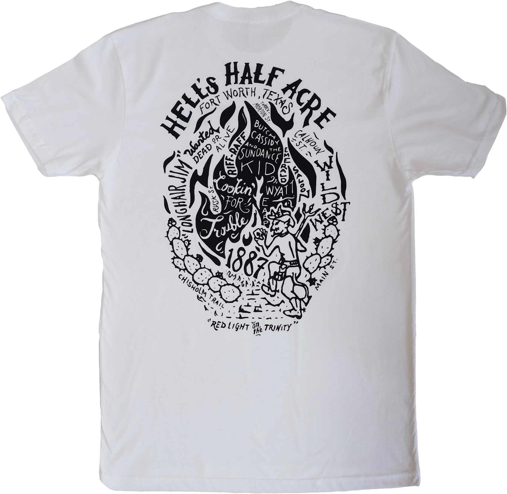 Hell's Half Acre Moto Tee (1807x1784), Png Download