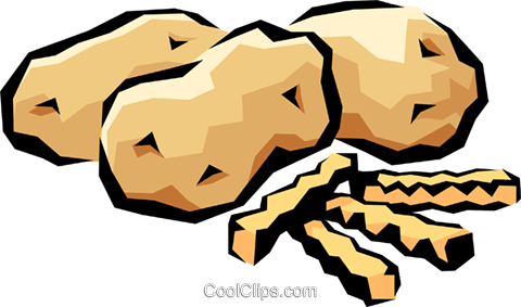 Potatoes Royalty Free Vector Clip Art Illustration - Kartoffel Clipart (480x283), Png Download