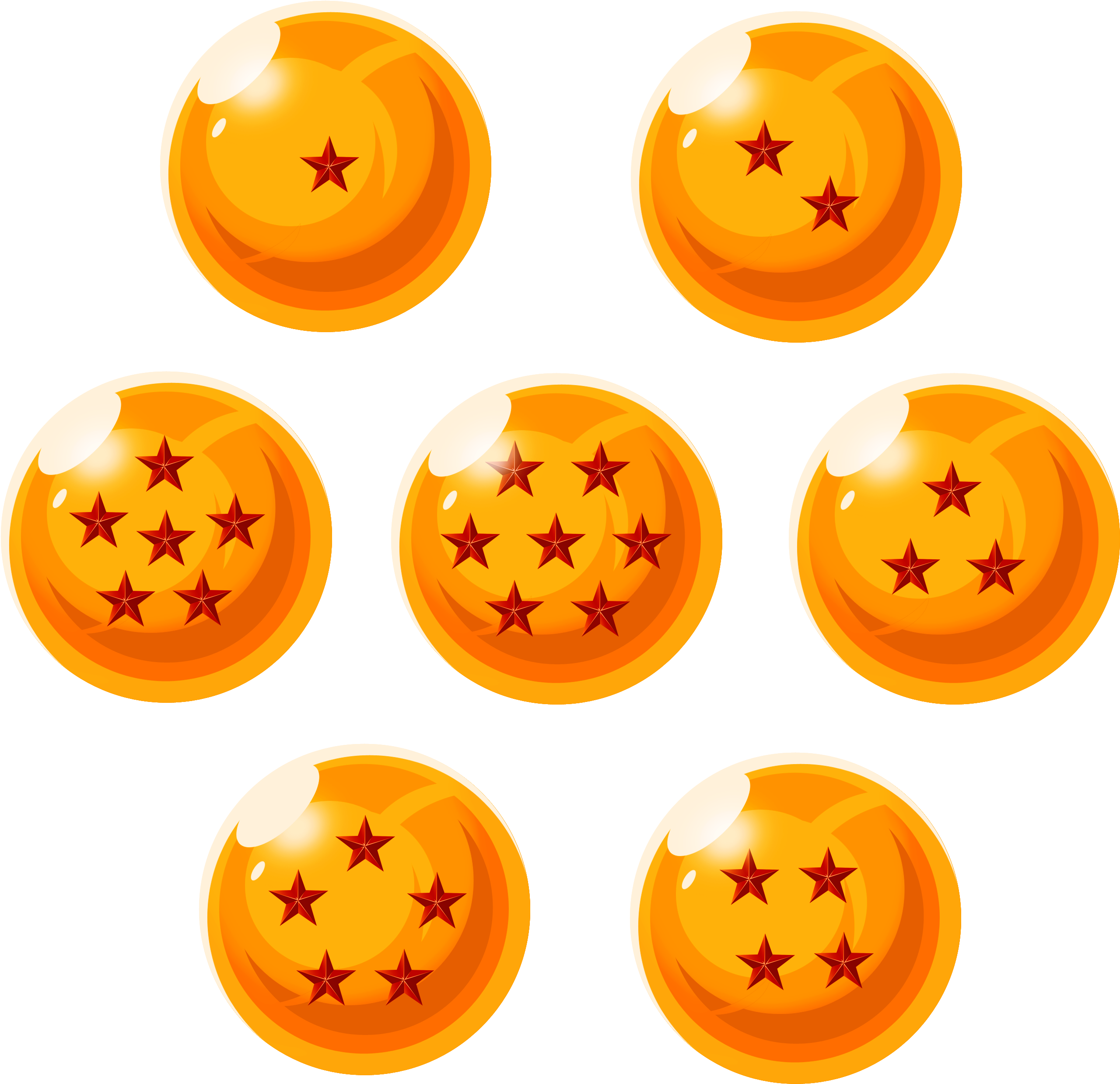 Figura Bolas De Dragon Dragon Ball - Imágenes Png Dragon Ball (2700x2534), Png Download